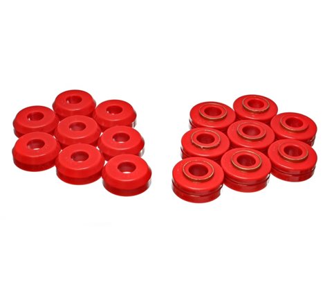 Energy Suspension Fd Bronco Body Mount Set - Red