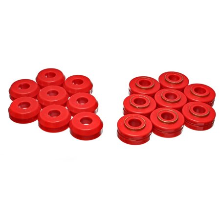 Energy Suspension Fd Bronco Body Mount Set - Red