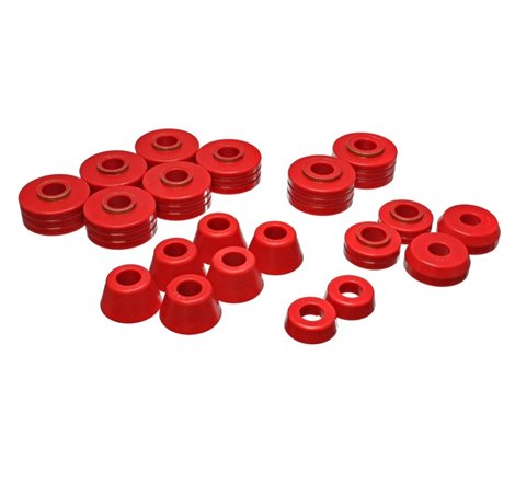 Energy Suspension Fd Bronco Body Mount Set - Red