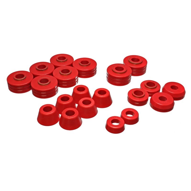 Energy Suspension Fd Bronco Body Mount Set - Red