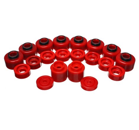 Energy Suspension Body Mount Set - Red