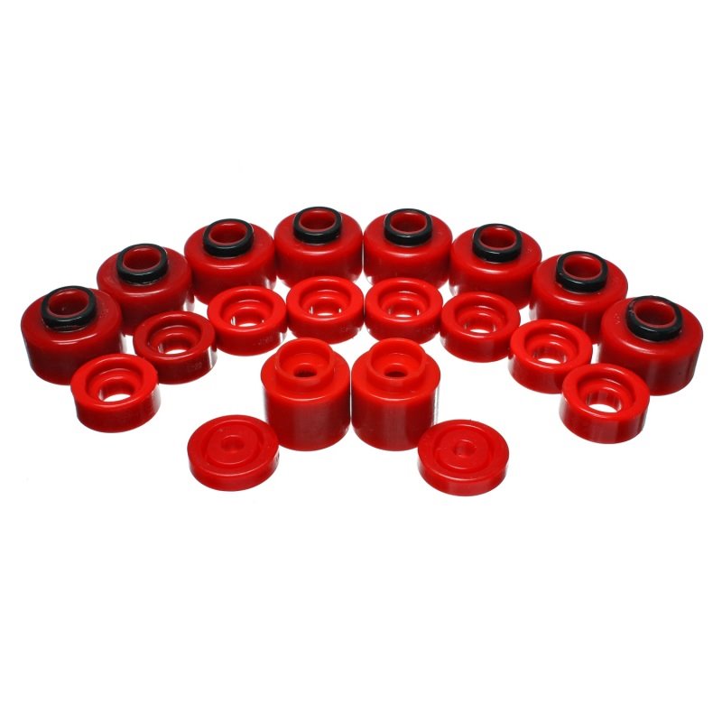 Energy Suspension Body Mount Set - Red