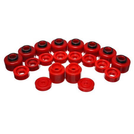 Energy Suspension Body Mount Set - Red