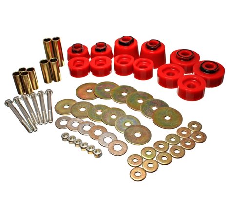 Energy Suspension Body Mount Set - Std. & Extra Cab - Red