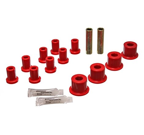 Energy Suspension Rear Spring And Shackle Bushng - Red