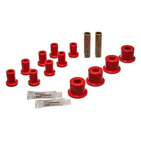 Energy Suspension Rear Spring And Shackle Bushng - Red