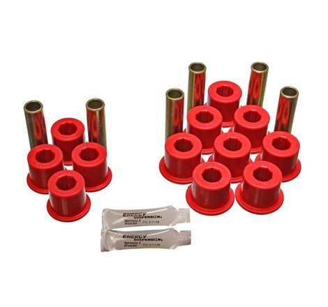 Energy Suspension Rear Spring Bushing Set - Red