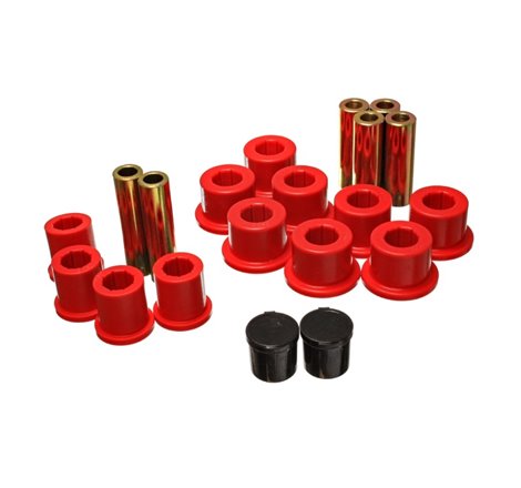 Energy Suspension Rear Spring Bushing Set - Red