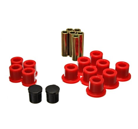 Energy Suspension Rear Spring Bushing Set - Red