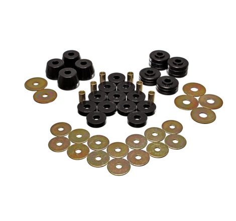 Energy Suspension Body Mount Bushing Sets - Black