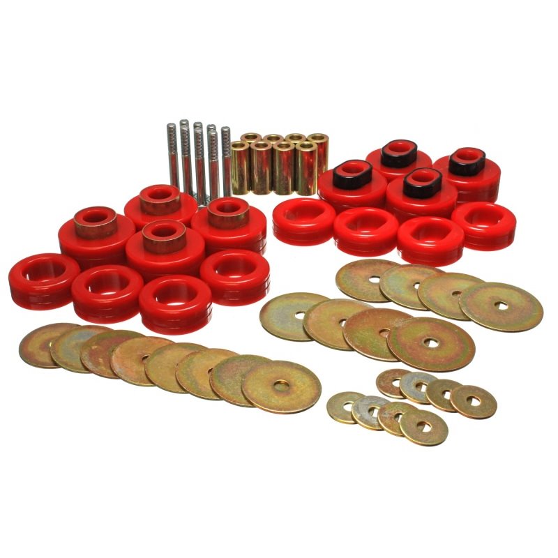 Energy Suspension Cab Mount Set - Club Cab - Red