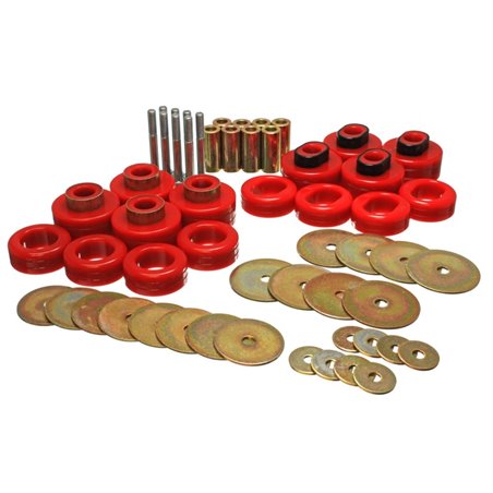 Energy Suspension Cab Mount Set - Club Cab - Red