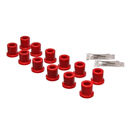 Energy Suspension Rear Spring & Shackle Bushing - Red