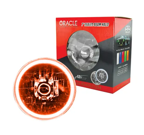 Oracle Pre-Installed Lights 7 IN. Sealed Beam - Amber Halo SEE WARRANTY