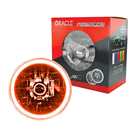 Oracle Pre-Installed Lights 7 IN. Sealed Beam - Amber Halo SEE WARRANTY