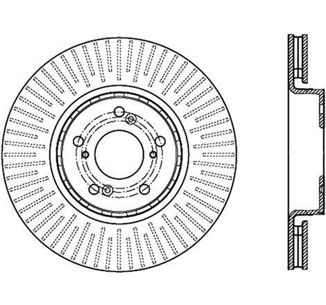 StopTech Slotted & Drilled Cryo Sport Brake Rotor