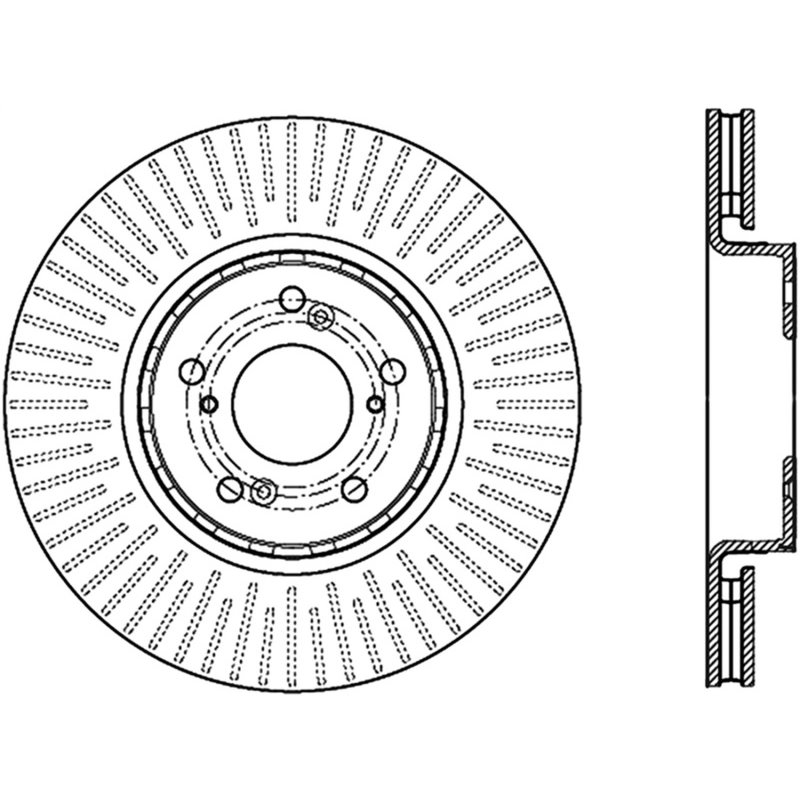 StopTech Slotted & Drilled Cryo Sport Brake Rotor