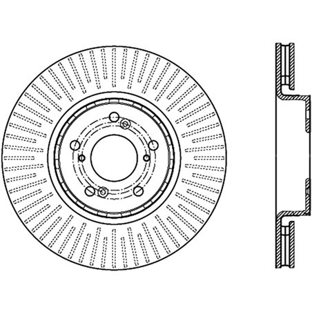 StopTech Slotted & Drilled Cryo Sport Brake Rotor