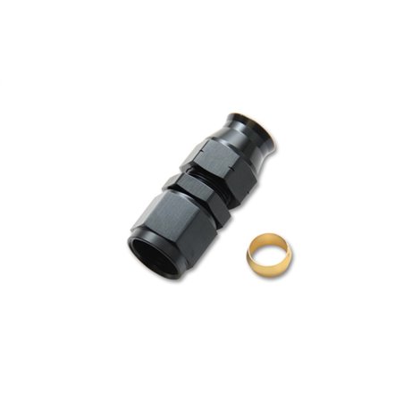 Vibrant -6AN Female to 5/16in Tube Adapter Fittings with Brass Olive Insert