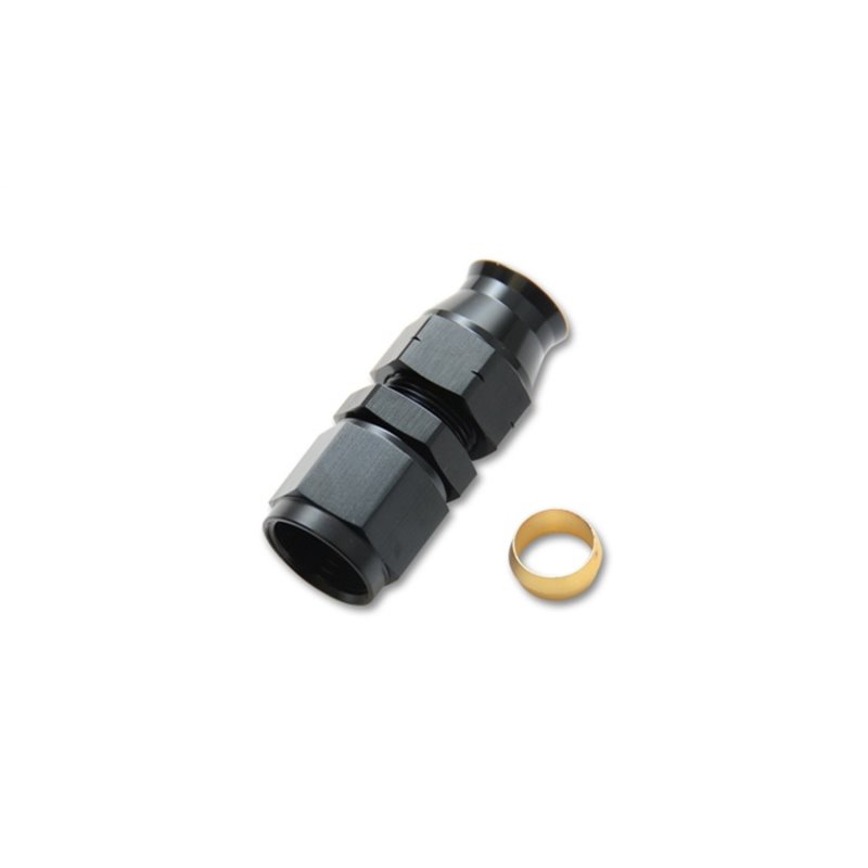 Vibrant -6AN Female to 5/16in Tube Adapter Fittings with Brass Olive Insert