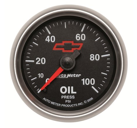 Autometer Sport-Comp II GM 52mm 0-100 PSI Mechanical Oil Pressure Gauge