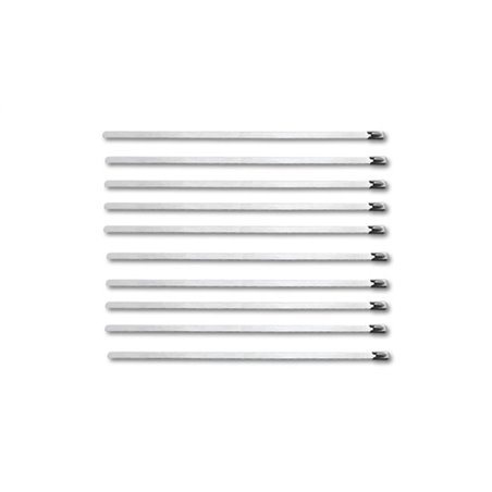 Vibrant Stainless Steel Cable Ties 14.5in Long (10 Cable Ties / Pack)