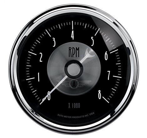 Autometer Prestige Series Black 3-3/8in 8000RPM Tachometer Gauge