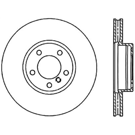 StopTech 04-12 Volkswagen Touareg Drilled Left Front Premium Brake Rotor