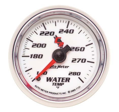 Autometer C2 52mm Mechanical 140-280 Deg F Water Temperature Gauge