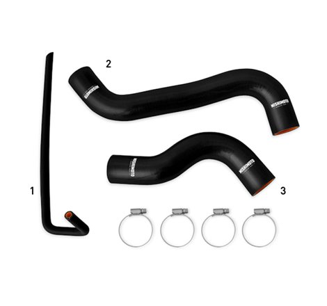 Mishimoto 2015+ Subaru WRX Silicone Radiator Coolant Hose Kit - Black