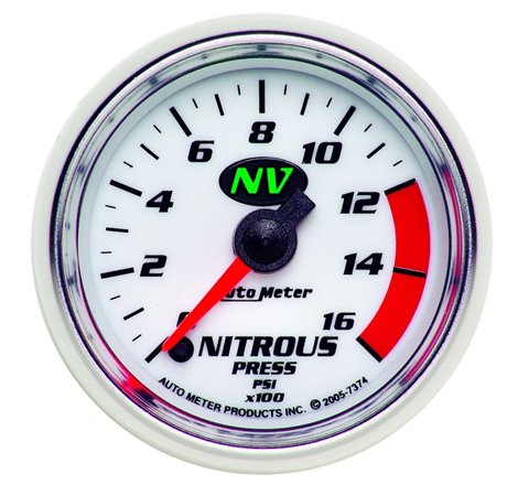 Autometer 2-1/16in 0-1600 PSI Full Sweep Digital Stepper Motor Nitrous Pressure Gauge