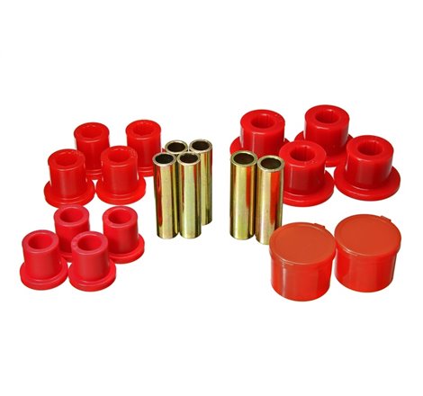 Energy Suspension 98-11 Ford Ranger 2/4WD Rear Leaf Spring Bushing Set - Red