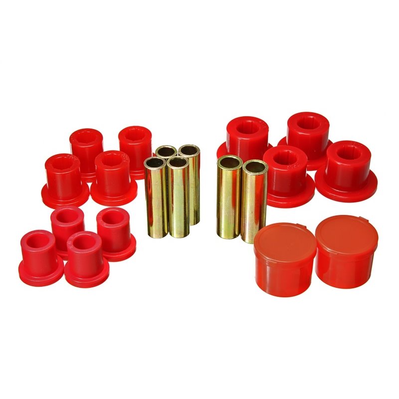 Energy Suspension 98-11 Ford Ranger 2/4WD Rear Leaf Spring Bushing Set - Red