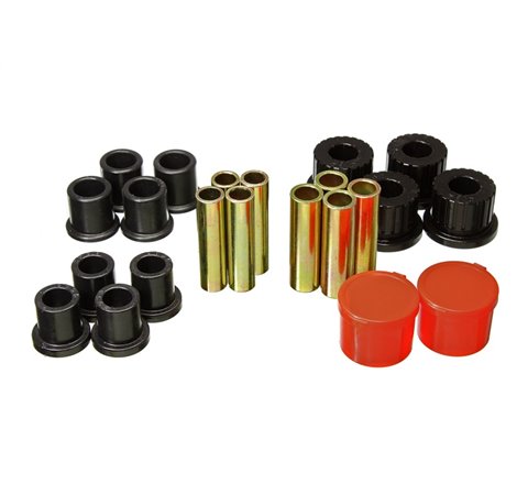 Energy Suspension 98-11 Ford Ranger 2/4WD Rear Leaf Spring Bushing Set - Black