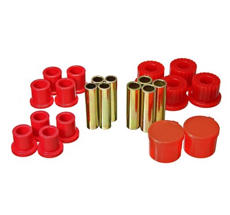 Energy Suspension 98-11 Ford Ranger 2/4WD Rear Leaf Spring Bushing Set - Red