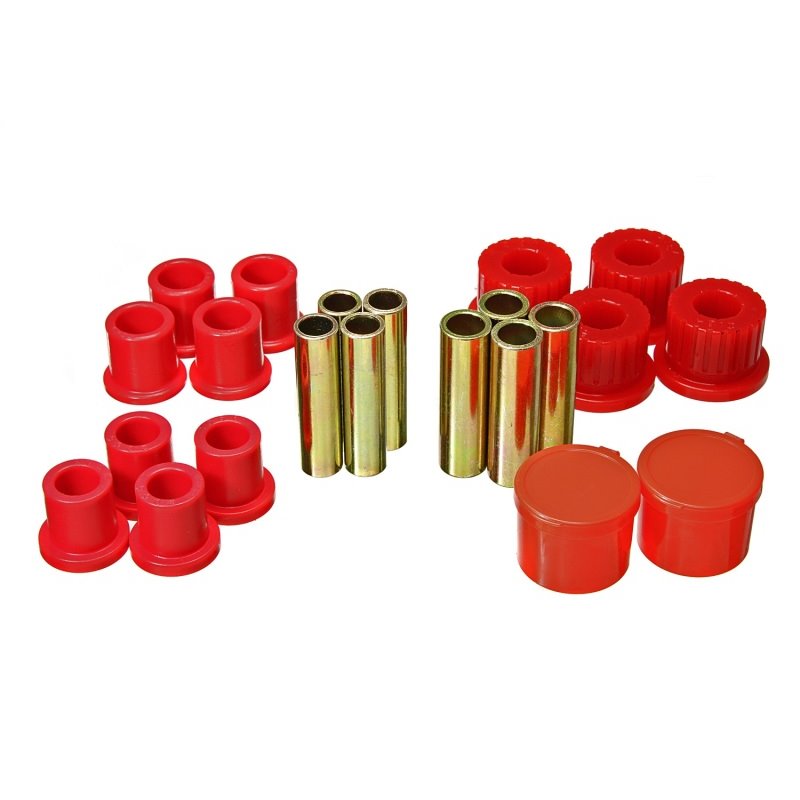 Energy Suspension 98-11 Ford Ranger 2/4WD Rear Leaf Spring Bushing Set - Red