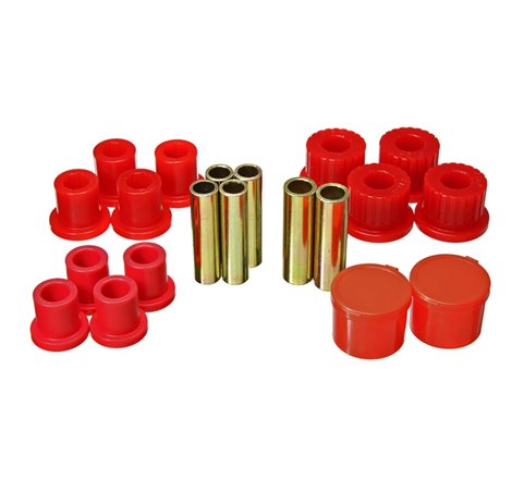 Energy Suspension 98-11 Ford Ranger 2/4WD Rear Leaf Spring Bushing Set - Red