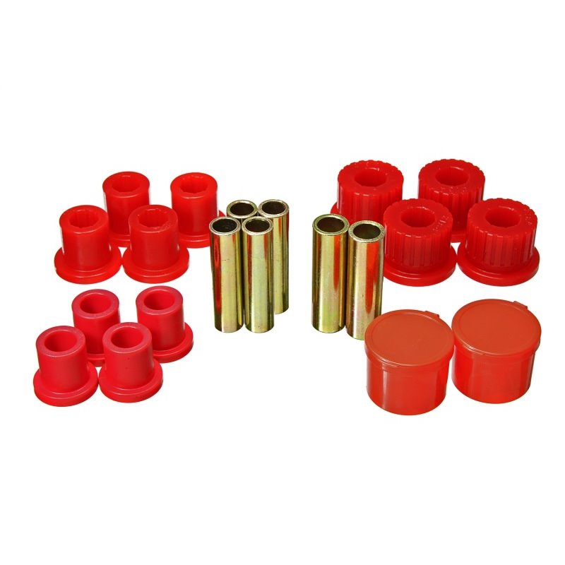 Energy Suspension 98-11 Ford Ranger 2/4WD Rear Leaf Spring Bushing Set - Red