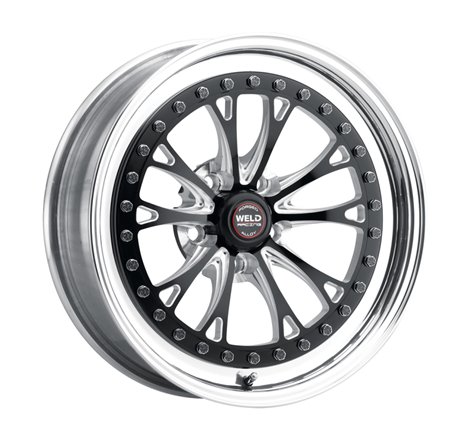 Weld Vitesse 17x10 / 5x4.5mm BP / 8in. BS Low Pad Black Wheel - Polished Non-Beadlock