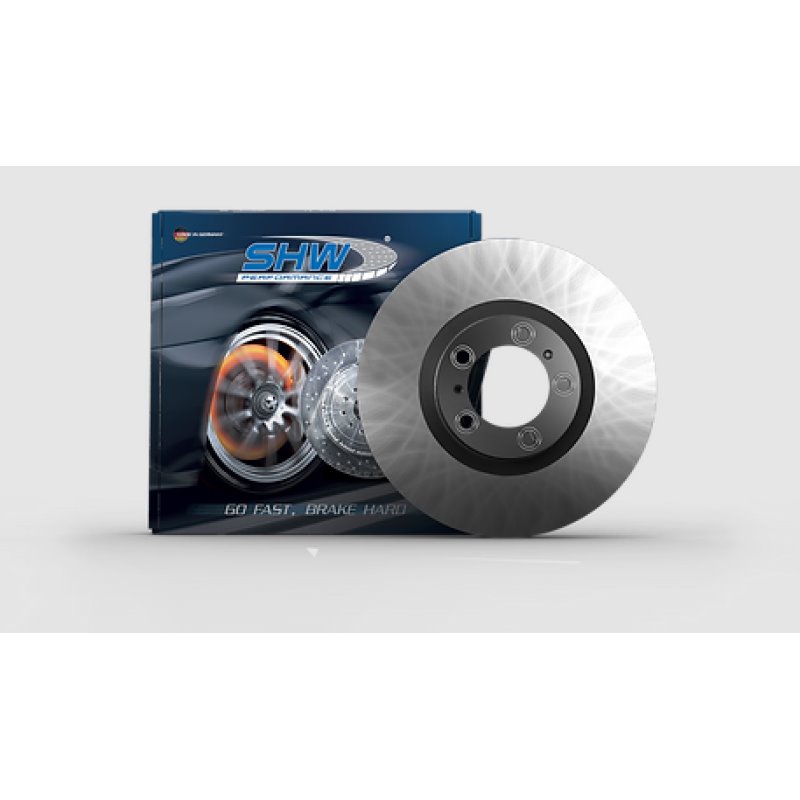 SHW 10-12 Audi S4 3.0L w/345mm Rotors/TRW-Girling Brakes Front Smooth Monobloc Brake Rotor