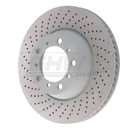 SHW 17-21 Porsche 911 Carrera 3.0L w/o Ceramic Brakes Left Rear Cross-Drilled MB Brake Rotor