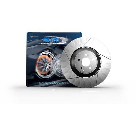 SHW 11-15 Mercedes-Benz C63 AMG 6.3L Front Drilled-Slotted Lightweight Brake Rotor