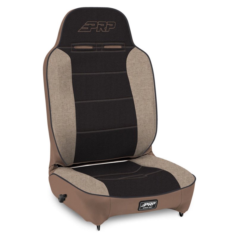 PRP Enduro High Back Reclining Suspension Seat (Passenger Side) - Tan / Black