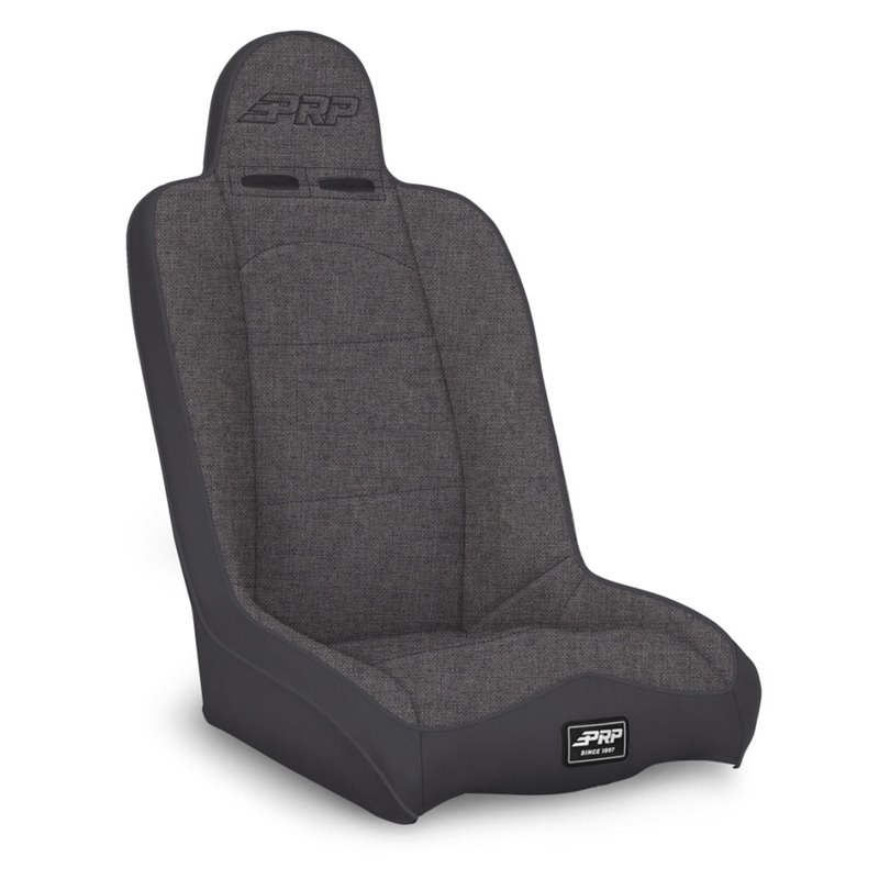 PRP Daily Driver High Back Suspension Seat (Two Neck Slots) - All Grey