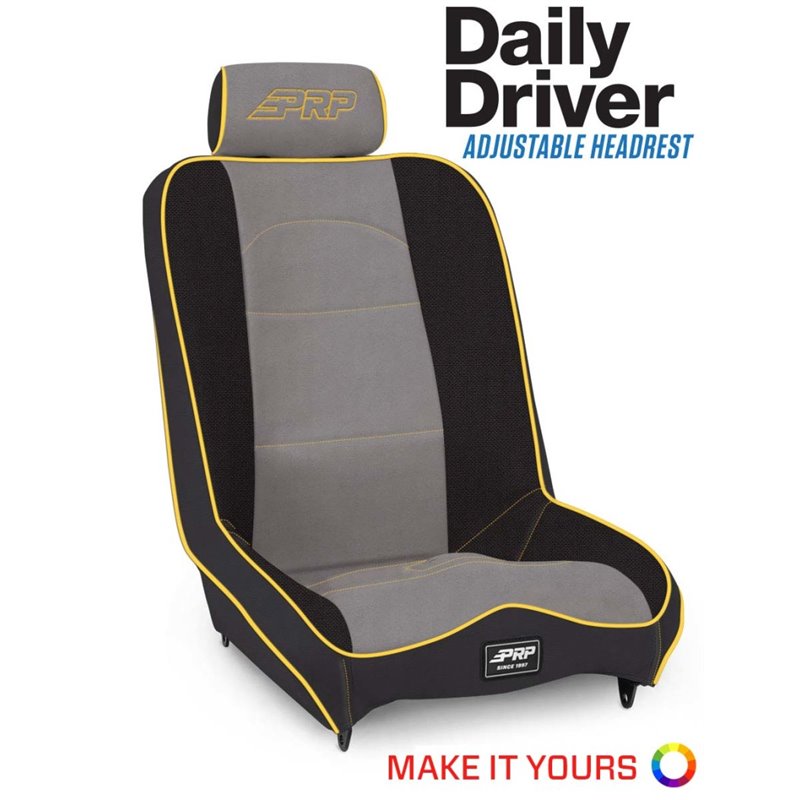 PRP Daily Driver High Back Extra Wide Suspension Seat