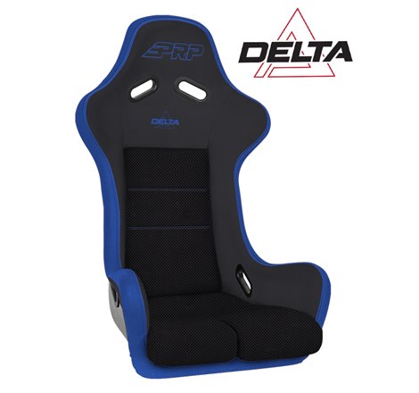 PRP Delta Composite Seat- Black/Blue (PRP Blue Outline/Delta Blue- Blue Stitching/201-263-201-V)