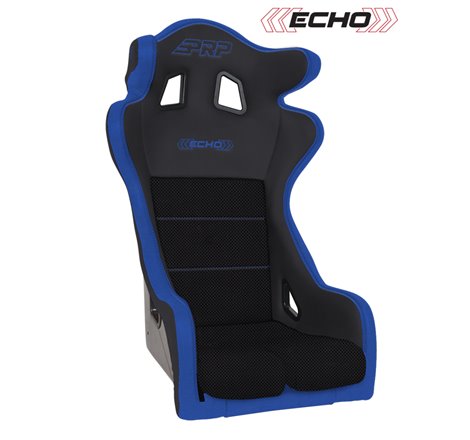 PRP Echo Composite Seat- Black/Blue (PRP Blue Outline/Delta Blue- Blue Stitching)