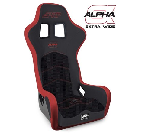 PRP Alpha Composite Seat/Extra Wide- Black/Red