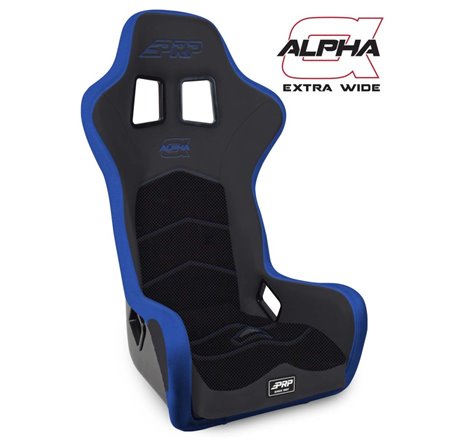 PRP Alpha Composite Seat/Extra Wide- Black/Blue