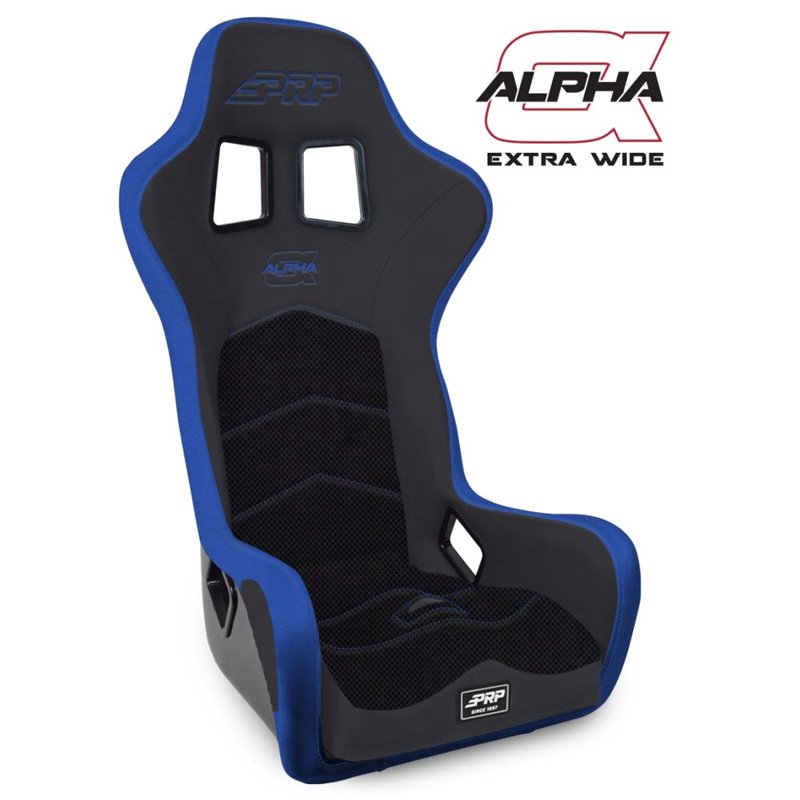 PRP Alpha Composite Seat/Extra Wide- Black/Blue